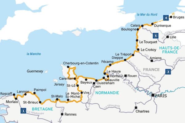 Carte de la Vélomaritime