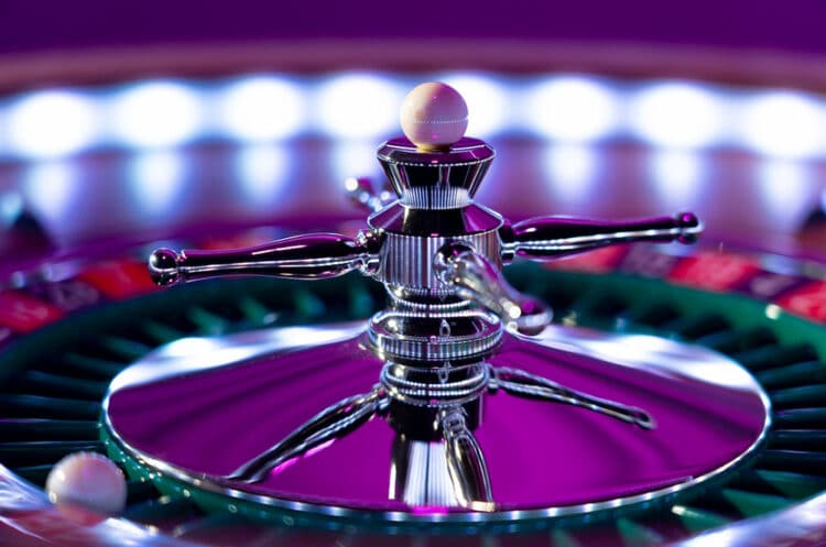 Table de roulette au casino du Touquet