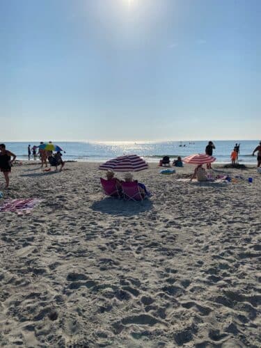 Vacanciers sur la plage de Wimereux