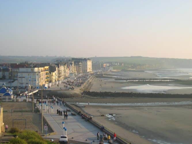 Wimereux vue depuis le haut de la falaise