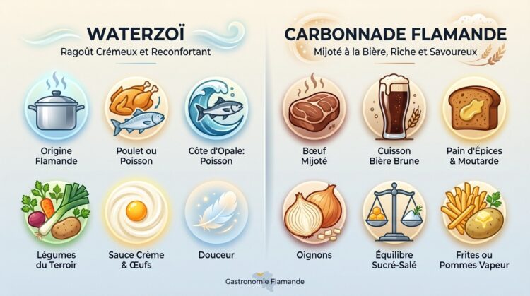 Waterzoi et carbonnade flamande